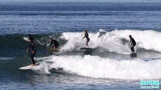 Surfing Cardiff Reef Clean and Crowded  4K Raw Footage  02272022 [upl. by Sirak391]