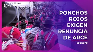 Ponchos rojos exigen renuncia de Arce [upl. by Gayla725]