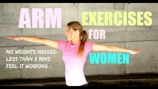 ARM EXERCISES FOR WOMEN  The easy way to lose arm flab no weights needed START NOW [upl. by Portland]