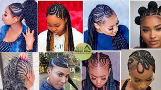 Latest And Trendy Cornrows Braids Braids Hairstyles For Black Women 20242025 [upl. by Baudelaire]