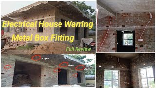 Metal box fitting । How to installation Gi box fitting । Electrical House Warring Full Review [upl. by Jaret897]