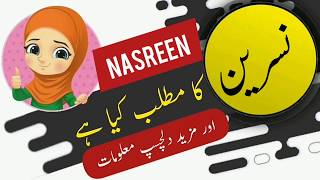 Nasreen name meaning in urdu  Ke Mane Urdu Main  Ka Matlab kiya hai  lucky number [upl. by Nnaytsirk]