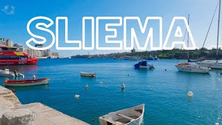 Sliema Probably The Best Place To Stay In Malta 2023 4K  Malta [upl. by Nuhs]