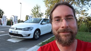 live eGolf 90 kmh full range test [upl. by Aerdnaxela]