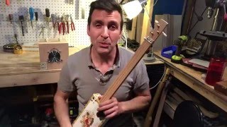 Make a disc piezo pickup and install it into your cigar box guitar [upl. by Mccafferty859]