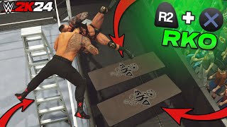 60 Ways to Hit RKO in WWE 2K24 [upl. by Gusella]