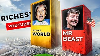 💲TOP Richest Youtube Stars 2023 ►3D [upl. by Wells]