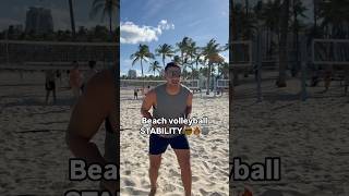 Beach volleyball stability 😎🔥🏐 beachvolleyball volleyballcoach beachvolley [upl. by Meit]