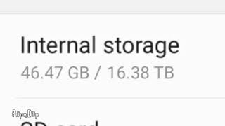 Internal storage 64 GB to Infinity Byte [upl. by Seessel223]