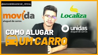 COMO ALUGAR CARRO PARA UBER INICIANTE  PASSO A PASSO [upl. by Adnwahsar972]