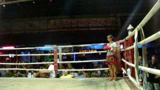 First Thai Fight Loi Kroh Wai Kru and Ram Muay  Female Muay thai Lanna Camp [upl. by Goeger396]