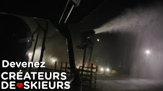 Devenez créateurs de skieurs  Préposée à la fabrication de neige [upl. by Troxell534]