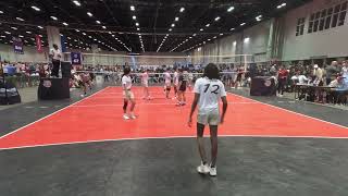 AAU Volleyball TopFlight 17 vs LuMade 17 3rd Set Challege [upl. by Yun]