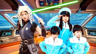 DISNEY STAR WARS  KAYCEE amp RACHEL in WONDERLAND FAMILY [upl. by Leamsi935]