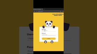 Panda login form csstutorial login [upl. by Enalb261]