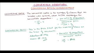 Conversion ratio and Price of debenture [upl. by Blanchette]