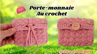 Idée cadeau 👛TUTO PORTEMONNAIE 👛 AU CROCHET ‎FACILE isacrochet [upl. by Ina]