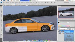 Adobe Photoshop CS4 Tutorial  weiße Autos färben [upl. by Keeler]