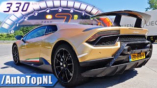 LAMBORGHINI Huracan PERFORMANTE 0330kmh ACCELERATION amp SOUND by AutoTopNL [upl. by Joli]