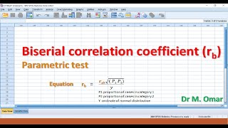 Biserial correlation in SPSS [upl. by Pals620]