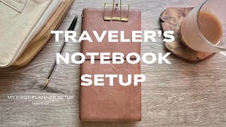 Travelers Notebook Setup  Part 1 [upl. by Nivre]