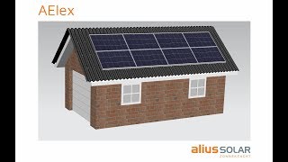 AElex montagesysteem voor zonnepanelen  golfplatendak [upl. by Yawnoc]