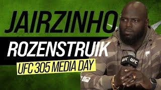 Jairzinho Rozenstruik full UFC 305 prefight media day interview [upl. by Prent]