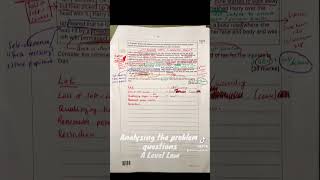 How to analyse criminal law problem questions AQA A Level Law Paper 1  Criminal Law [upl. by Kerrie]