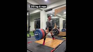 210 kg 6 reps Sumo Deadlift [upl. by Sterrett]