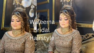 Bridal hairstyle  easy Bridal hairstyle tutorial step by step [upl. by Lekim257]