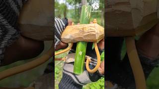 Handmade Survival Skill Craft Full Tutorial diy craft youtubeshorts wood bamboo survival [upl. by Hightower]