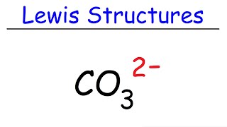 How To Draw The Lewis Structure of CO3 2 Carbonate Ion  Chemistry [upl. by Anor]