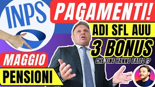 INPS🔴PAGA TUTTO✅ADI SFL AUU👉3 Novità BONUS💶PENSIONI⚠️ 460€ 500€ 3000€ [upl. by Auginahs]