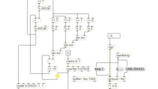 16bit LFSR in MaxMSP  linear feedback shift register [upl. by Eiro]