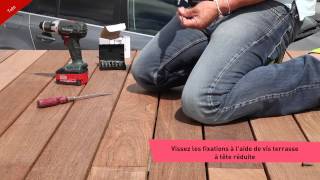 Changer une lame de terrasse avec les fixations invisibles HAPAX [upl. by On]