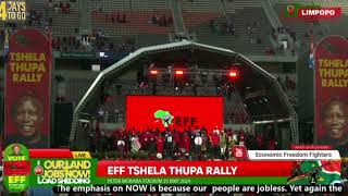 SHEBESHXTS FULL PERFORMANCE  EFF TSHELA THUPA RALLYSHEBESHXT IS THE BIGGEST ARTIST IN SA MALEMA [upl. by Ytoc]