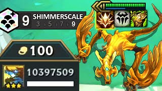 10 MILLION DMG Idas  via Crown Of Champion ⭐⭐⭐ 9 Shimmerscale  TFT Set 7 Dragonlands [upl. by Auqinot610]