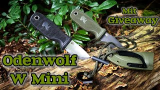 Odenwolf W Mini Neckknife und 42a konformes EDC Taschenmesser mit Feuerstahl Kette Achtung Giveaway [upl. by Llertnor403]