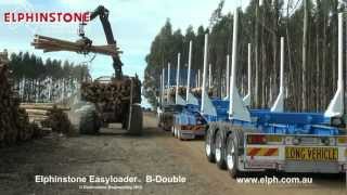 Elphinstone Easyloader BDouble Logging Trailer [upl. by Htial]