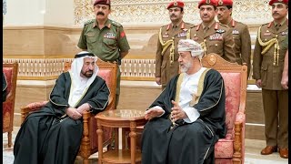 صاحب السمو حاكم الشارقة يعزي بوفاة سلطان عُمان في مسقط [upl. by Lhok]