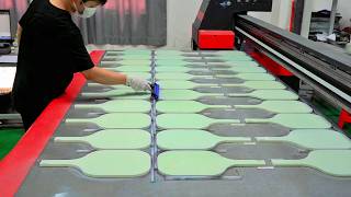 Fiberglass Pickleball Paddles Mass Production Process in China [upl. by Aelam]