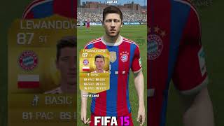 ROBERT LEWANDOWSKI best vs worst card in EVERY FIFA 1023⚽shorts fifa eafc24 lewandowski [upl. by Ettenajna]