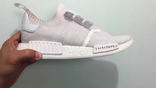 How to clean WHITE Adidas NMD R1 Japan [upl. by Markman400]