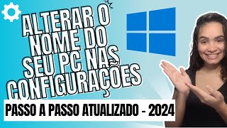 Como Mudar o Nome do Computador [upl. by Pavior]