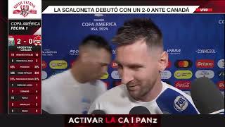 CONFERENCIA DE PRENSA DE SCALONI  PALABRAS DE MESSI Y OTROS JUGADORES [upl. by Gibe118]