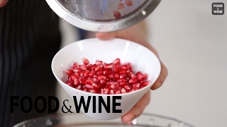 How to Deseed a Pomegranate  Mad Genius Tips  Food amp Wine [upl. by Etheline]