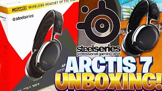 SteelSeries Arctis 7 UNBOXING and First Thoughts  Mic Test [upl. by Adian]