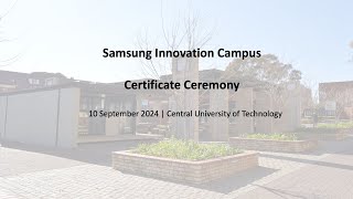 Samsung Innovation Campus Certificate Ceremony [upl. by Marquita465]