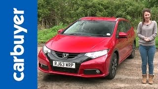 Honda Civic Tourer estate 2014 review  Carbuyer [upl. by Etteiram]