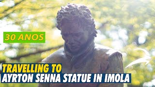 30 Anos  Travelling to Ayrton Senna Statue in Imola [upl. by Sager640]